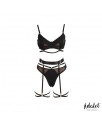 Ellie Set Sujetador Tanga Liguero y Ligas