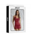 Zoe Babydoll Espalda Abierta y Tanga Rojo