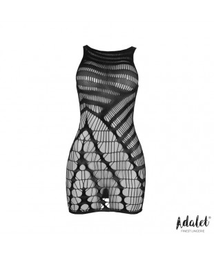 Ilona Bodystocking de Rejilla Patron Vertical Ilona Bodystocking de Rejilla Patron Vertical