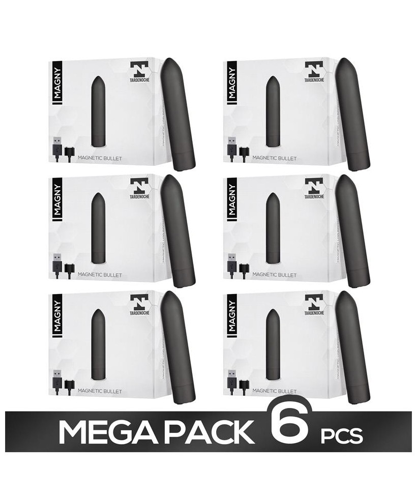 Pack 6 Magny Bala Vibradora Recargable USB Magnetico