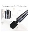 Wand Massager Relyme USB Silicone Black