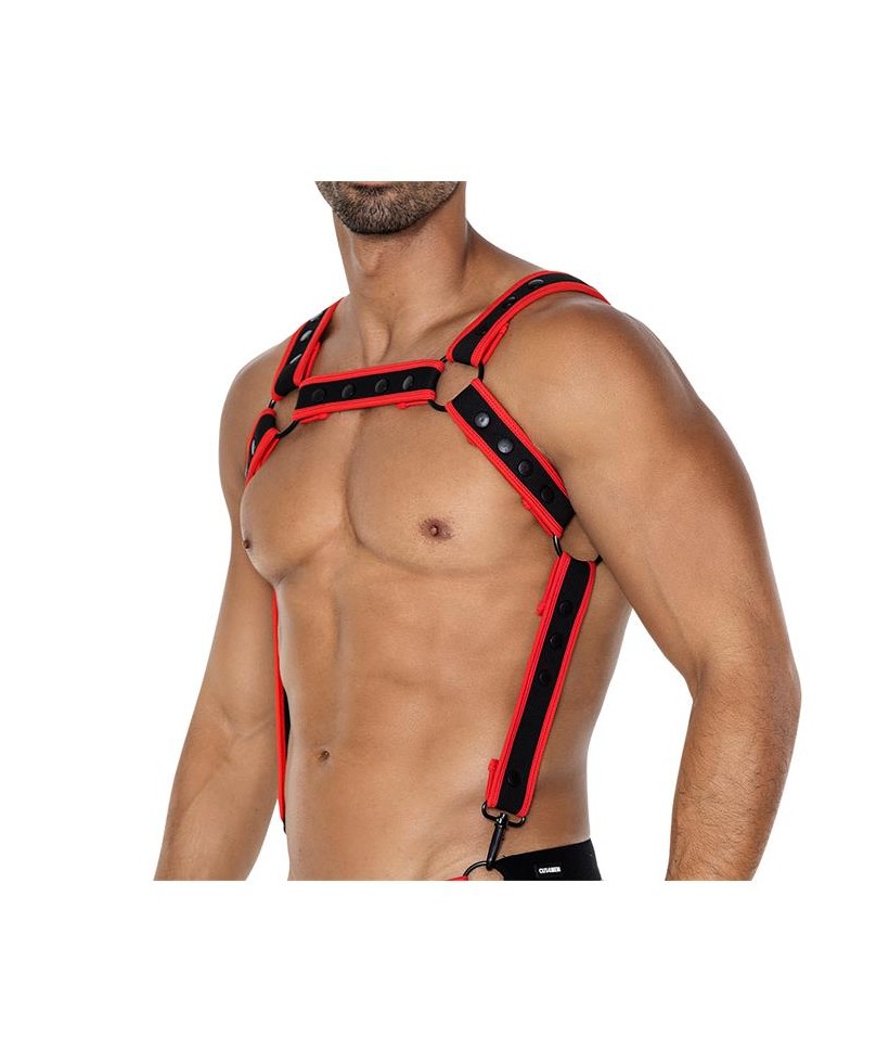 H4RNESS05 Arnes de Pecho Neon Rojo Talla unica H4RNESS05 Arnes de Pecho Neon Rojo Talla unica