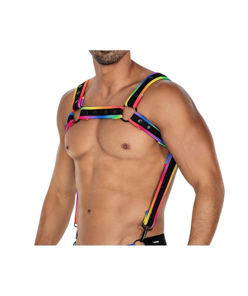H4RNESS05 Arnes de Pecho Neon MultiColor Talla unica H4RNESS05 Arnes de Pecho Neon MultiColor Talla unica