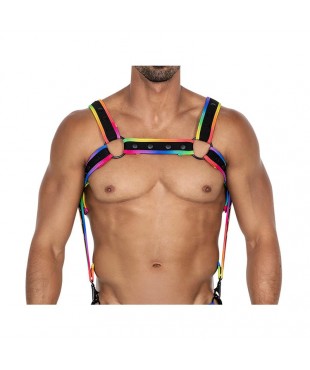 H4RNESS05 Arnes de Pecho Neon MultiColor Talla unica H4RNESS05 Arnes de Pecho Neon MultiColor Talla unica