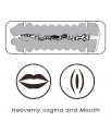 Masturbador Masculino Virgin skin Vagina y Boca