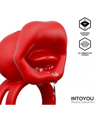 Bittey Anillo Vibrador con Biting - Mordisqueo