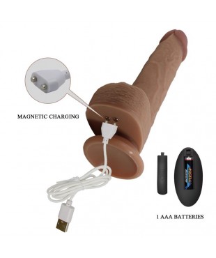 Tommy Dildo Realista con Vibracion y Thrusting con Contorl Remoto Tommy Dildo Realista con Vibracion y Thrusting con Contorl Remoto