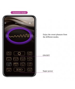 Catalina Huevo Vibrador con APP Purpura