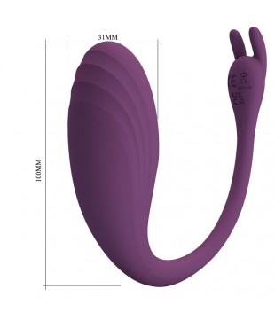 Catalina Huevo Vibrador con APP Purpura