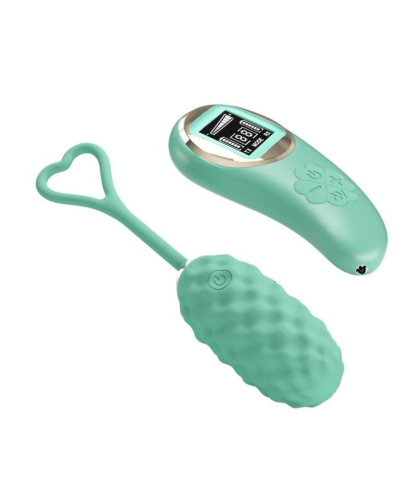 Vivian Huevo Vibrador con Control Remoto Pantalla Digital Verde Vivian Huevo Vibrador con Control Remoto Pantalla Digital Verde