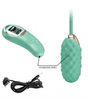 Vivian Huevo Vibrador con Control Remoto Pantalla Digital Verde Vivian Huevo Vibrador con Control Remoto Pantalla Digital Verde