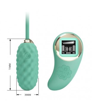 Vivian Huevo Vibrador con Control Remoto Pantalla Digital Verde Vivian Huevo Vibrador con Control Remoto Pantalla Digital Verde
