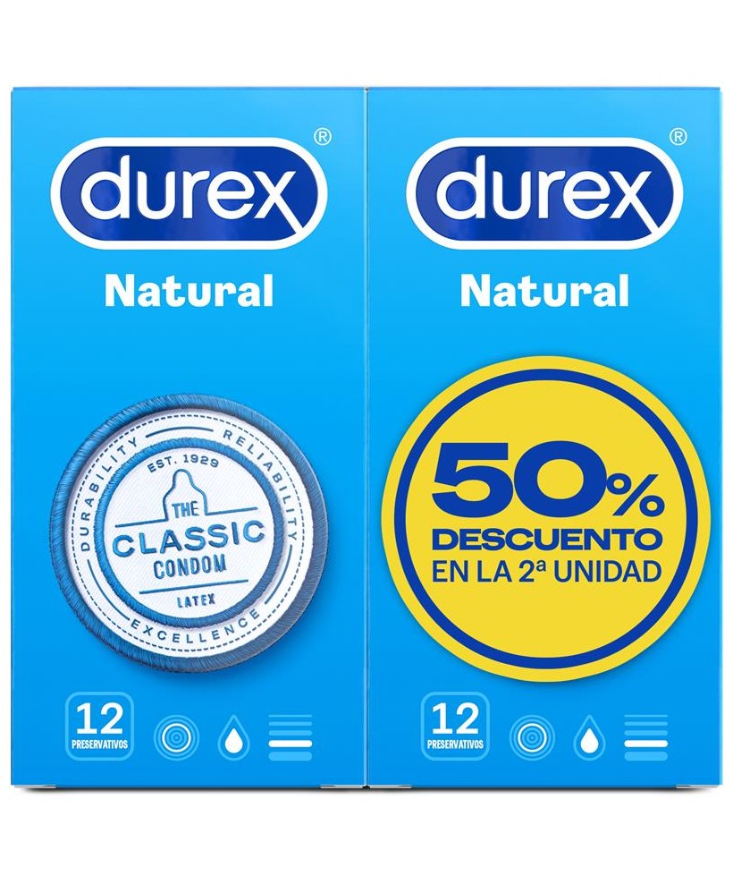 Duplo Preservativos Natural 2x 12 ud