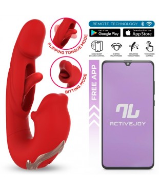 Mouty Vibrador con Funcion de Mordisqueo y Flipping con App