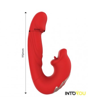 Mouty Vibrador con Funcion de Mordisqueo y Flipping con App