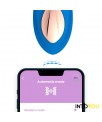 Vibrador de Braguita con APP Silicona Azul