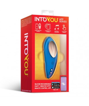 Vibrador de Braguita con APP Silicona Azul