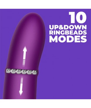 Sendel Vibrador con Anillo de Bolas Internas Up and Down y Pulsacion con App