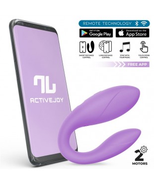 Juguete para Parejas con APP Flexible Silicona Lavanda