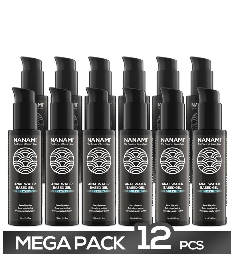 Pack 12 Gel Deslizante Anal a Base de Agua Relaxing 100ml