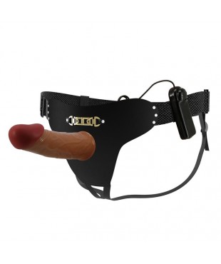Arnes con Dildo Hueco y Vibracion con Control Remoto Starks Arnes con Dildo Hueco y Vibracion con Control Remoto Starks