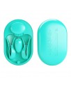 Surprise Box Huevo Vibrador y Pinzas para Pezones con Electro Estimulacion Azul