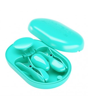 Surprise Box Huevo Vibrador y Pinzas para Pezones con Electro Estimulacion Azul Surprise Box Huevo Vibrador y Pinzas para Pezones con Electro Estimulacion Azul