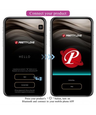 Hector Vibrador con Electroshock y App Rosa
