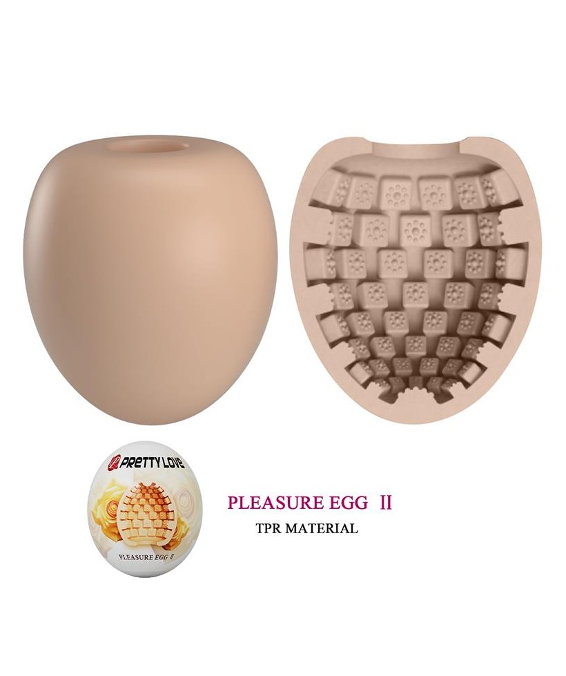 Huevo Masturbador Pleasure Egg II Naranja