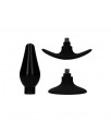 Set Plug Anal y Ventosa Putiaguda Grande Negro