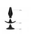 Set Plug Anal y Ventosa Putiaguda Grande Negro