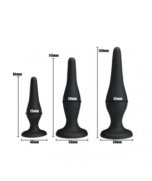 Butt Plug Set of 3 Clave 35