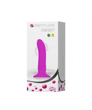 Vibrador Twist Plug Anal Purpura