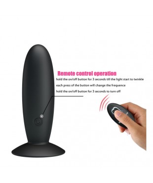 Plug Anal con Control Remoto Color Negro Plug Anal con Control Remoto Color Negro