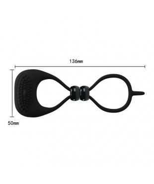 Pretty Love Anillo Vibrador Locker Color Negro