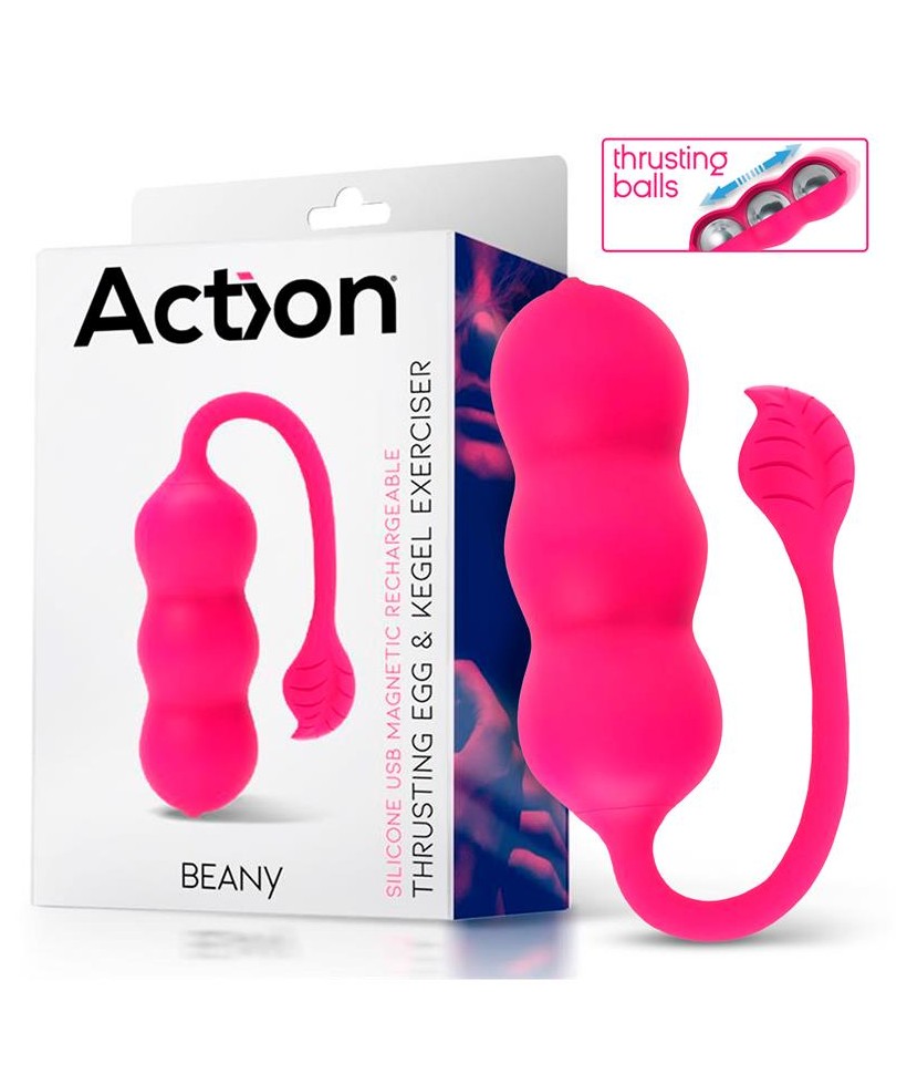 Beany Huevo Vibrador y Entrenador Suelo Pelvico con Empuje