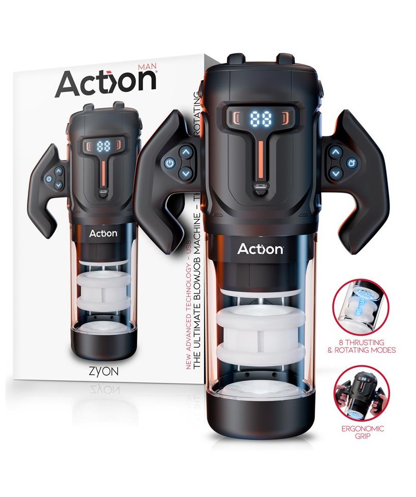 Zyon Masturbador Automatico Avanzado con Up and Down y Rotacion