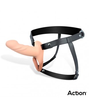 Arnés Strap-On con Dildo Hueco Silicona Premium Talla S