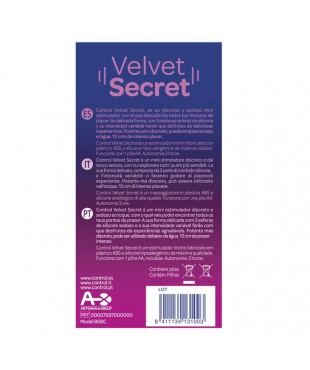 Mini Vibrador Velvet Secret 5 Funciones Mini Vibrador Velvet Secret 5 Funciones