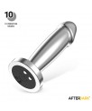 Sarmy Plug Anal Cromado con Vibracion USB Magnetico Talla M
