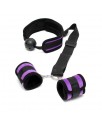 Set Mordaza y Esposas Purpura