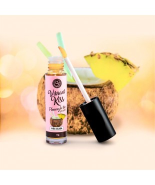 Lip Gloss Vibrant Kiss Sabor Pina Colada