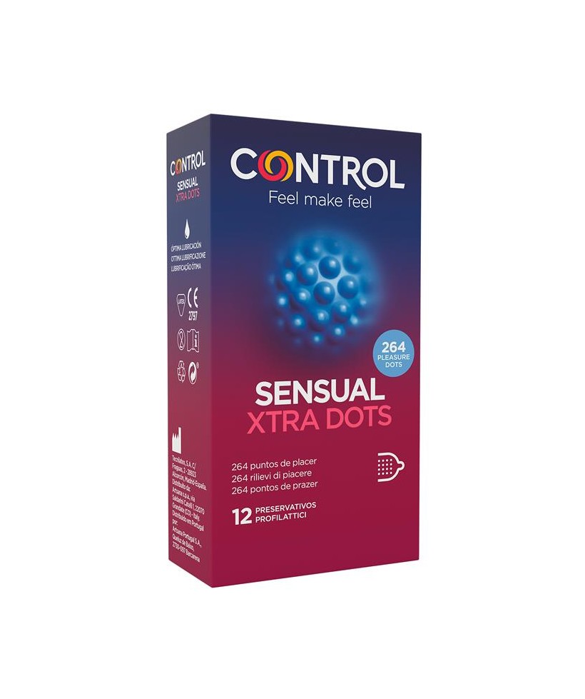 Sensual Xtra Dots Punteados 12 uds