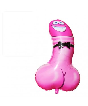 Globo de Poliamida Pene Rosa 90 cm