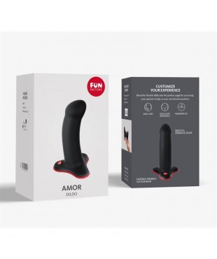 Amor Dildo Black Red