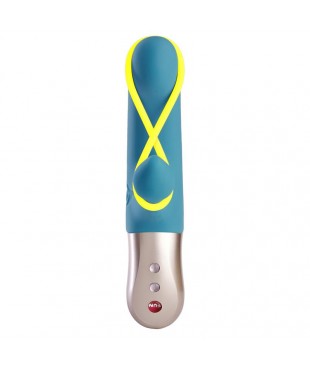 Amorino Vibrador del Punto G Petrol/Neon Yellow