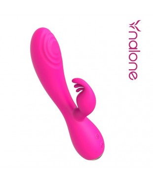 Conejito Vibrador Magic Stick con Pulsación Fucsia