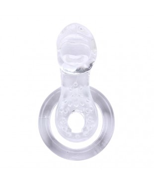 Anillo Vibrador para el Pene The Tongue Transparente