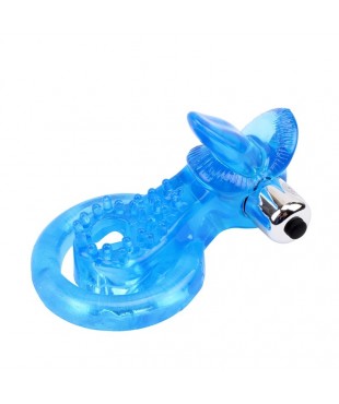 Anillo Vibrador para el Pene The Tongue Azul