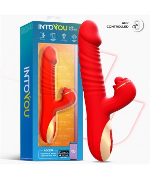 Ascen Vibrador con Thrusting y Waving y APP USB Magnético